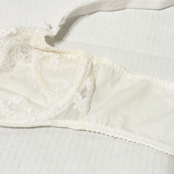 Prima Donna 38C Embroidered Unlined Underwire Support Bra 16-1880 White - Picture 7 of 11
